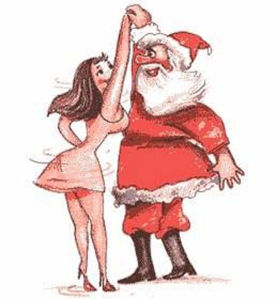 Santa claus woman likes huge